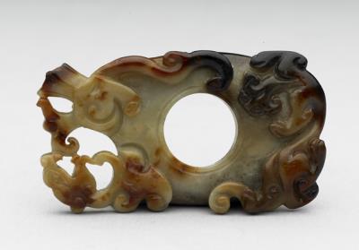 图片[2]-Jade pei pemdamt in the shape of she thumb ring, Ming to Qing dynasty (1368-1911)-China Archive